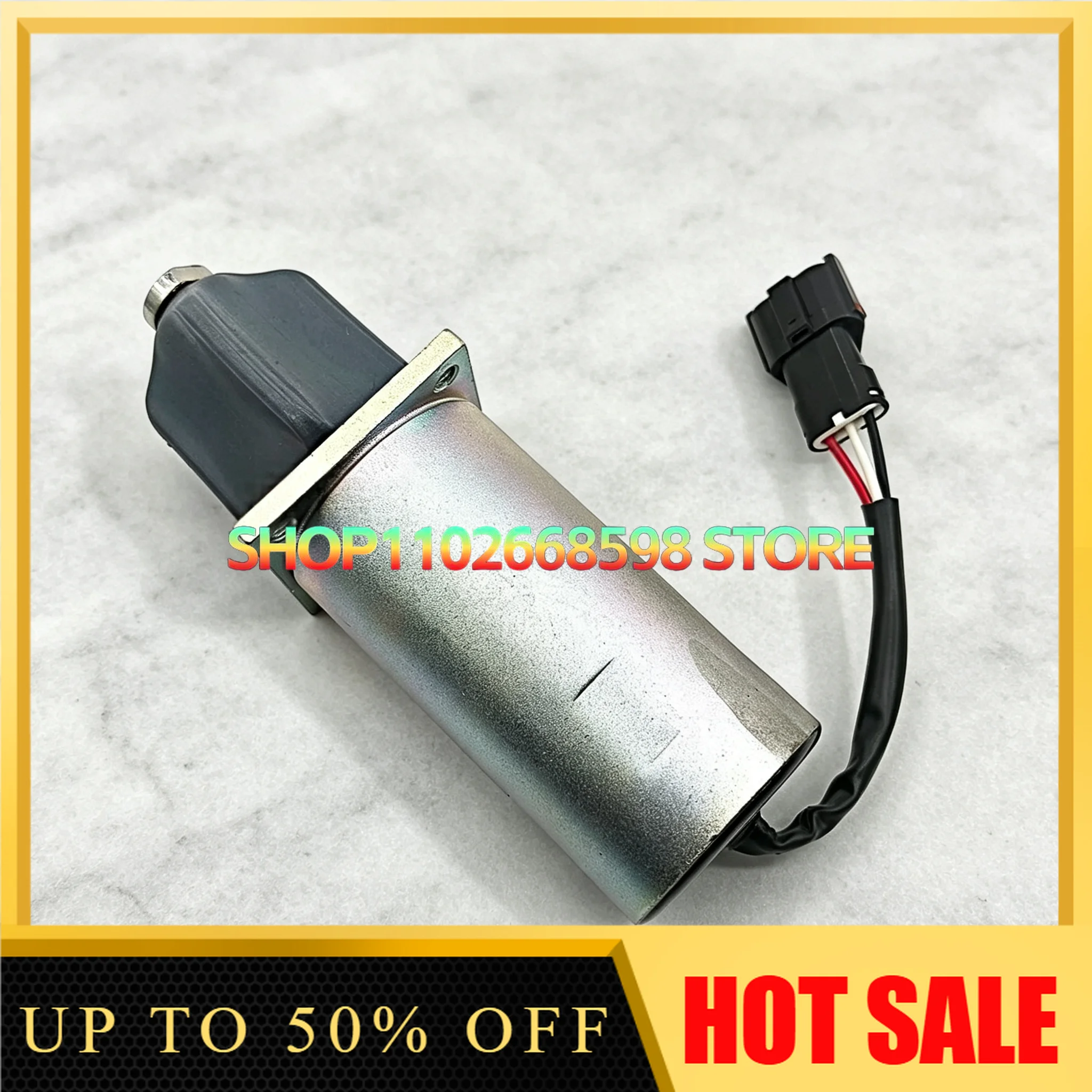 Excavator Flame Out Solenoid Valve 65.25900-6006A Switch 300743-00068 for Heavy Equipment Repair