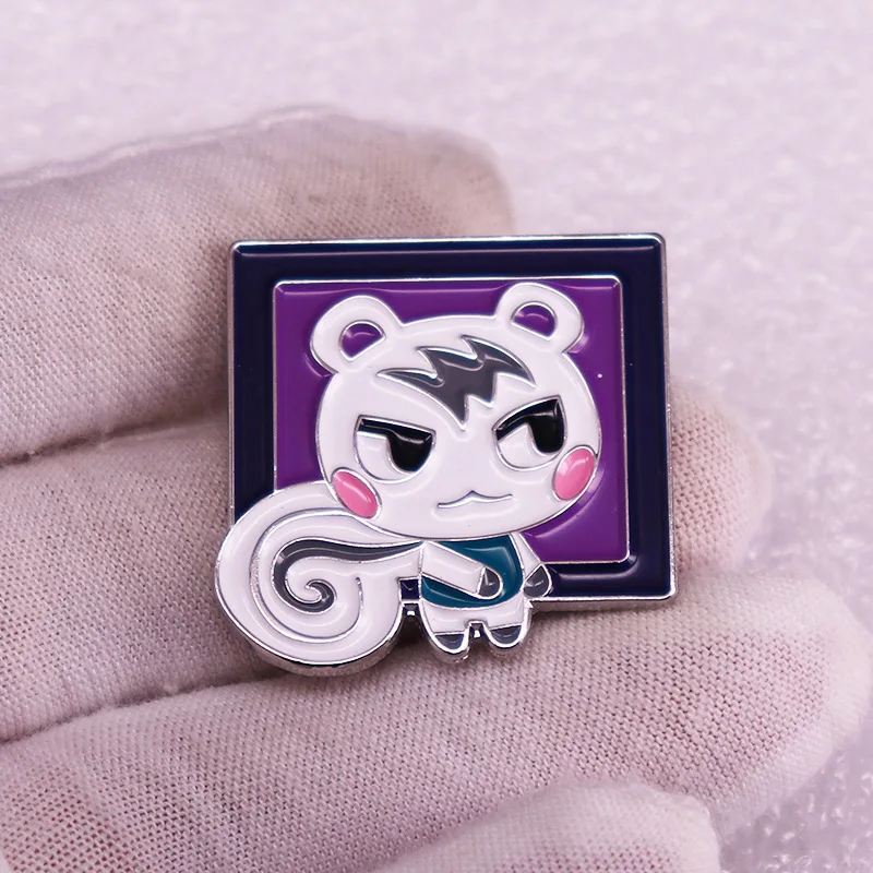 Hard Enamel Pins Leisure Sport Animal Game Metal Lapel Pin Cartoon Brooch for Women Fashion Backpack Badge New Year Gift for Kid