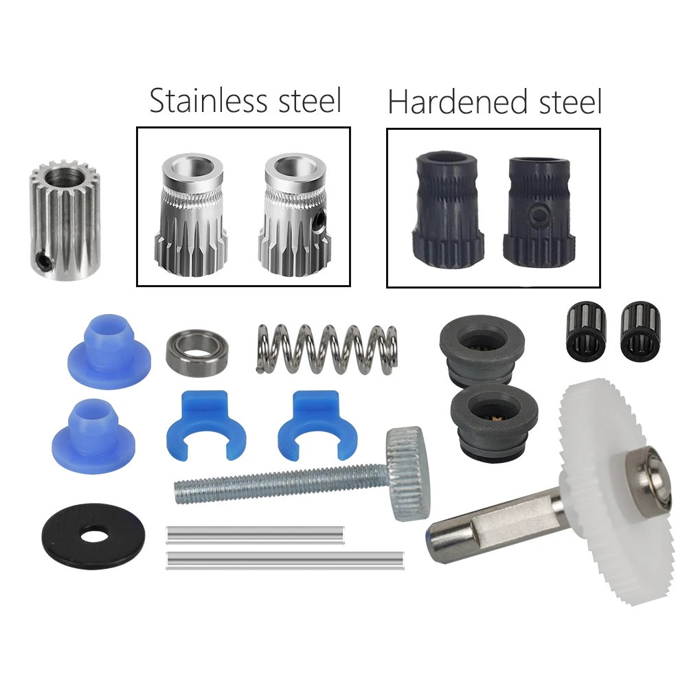 BMG Extruder Kit Dual Drive Gear Hardened Steel Upgrade Feed Gear Extruder Kit For BMG For Prusa DIY Bowden Direct Extruder