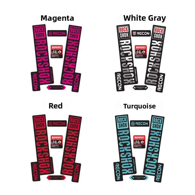 ملصق روكشوكس ريكون 209 لتغيير لون دراجة الجبال، ملصق مقاوم للماء لتغليف شوكة الدراجة الجبلية