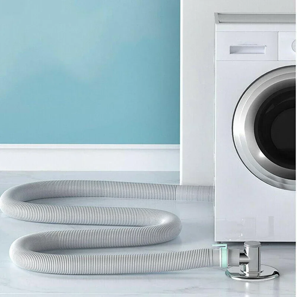 Multifunctional Washing Machine Hose For Water Draining 1pcs 2M Accessory Drum Grey PVC Made Of Quality Material