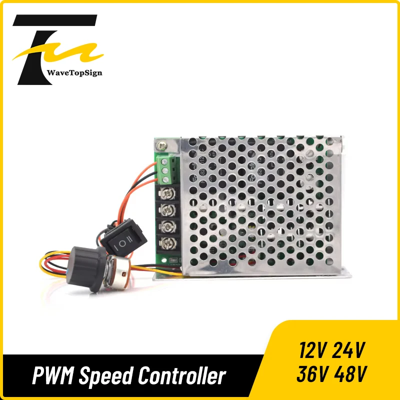 PWM Speed Controller DC Motor Adjustable Drive Module Input MAX40A 12V 24V 36V 48V Positive inversion switch