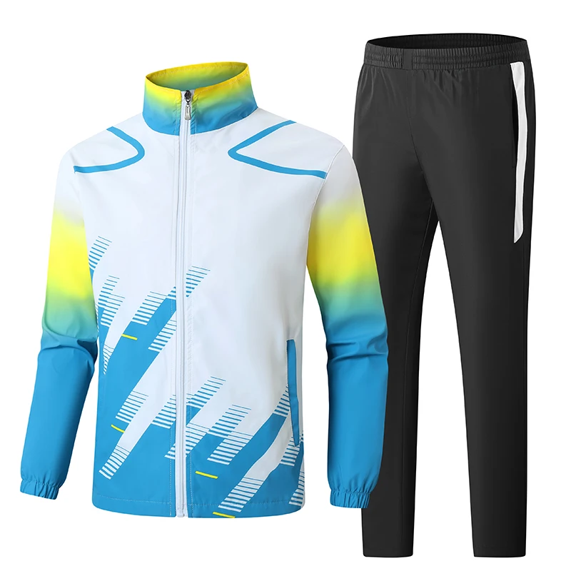 

Sportswear Men New Spring Autumn Tracksuit Training Suit 2 Piece Sets Jacket+Pant Young Male Casual Clothing Asia Size L-4XL