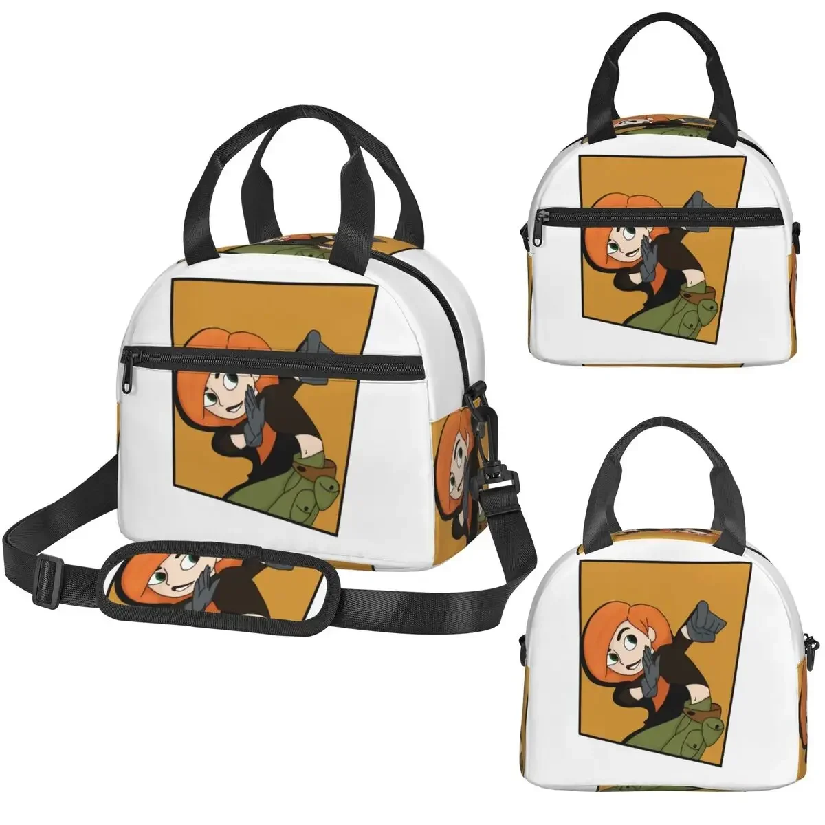 Kim Possible - Comic Panel Style Insulated Lunch Bag for Kids School Cooler Thermal Box Tote Portable Lunch Boxes