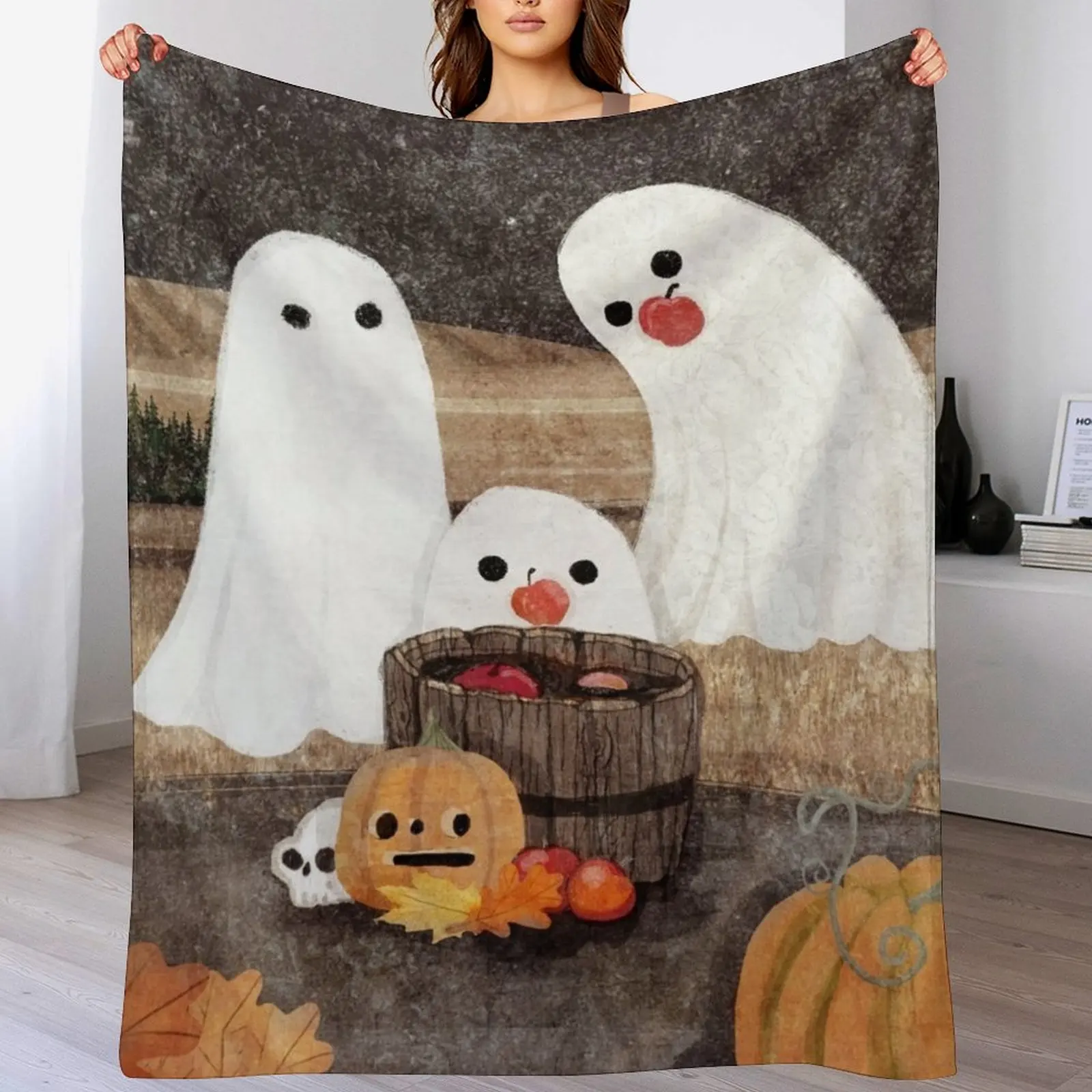 Apple Bobbing Throw Blanket For Sofa Thin Designers Stuffeds Blankets