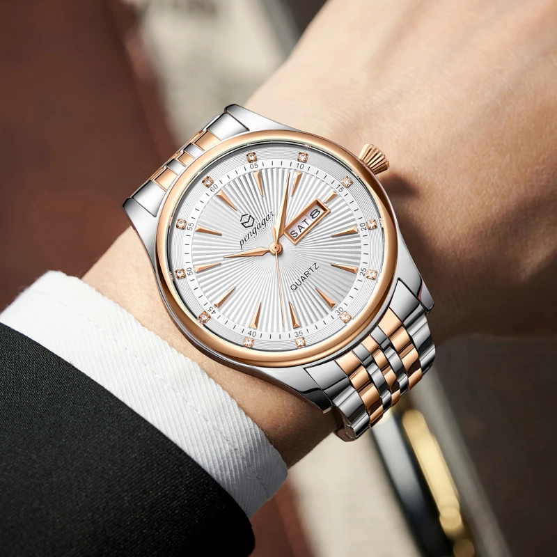 PENGAGAR Top Brand Luxury Fashion Diver Watch Men 30ATM Waterproof Date Clock Sport Watches Mens Quartz Wristwatch Relogio