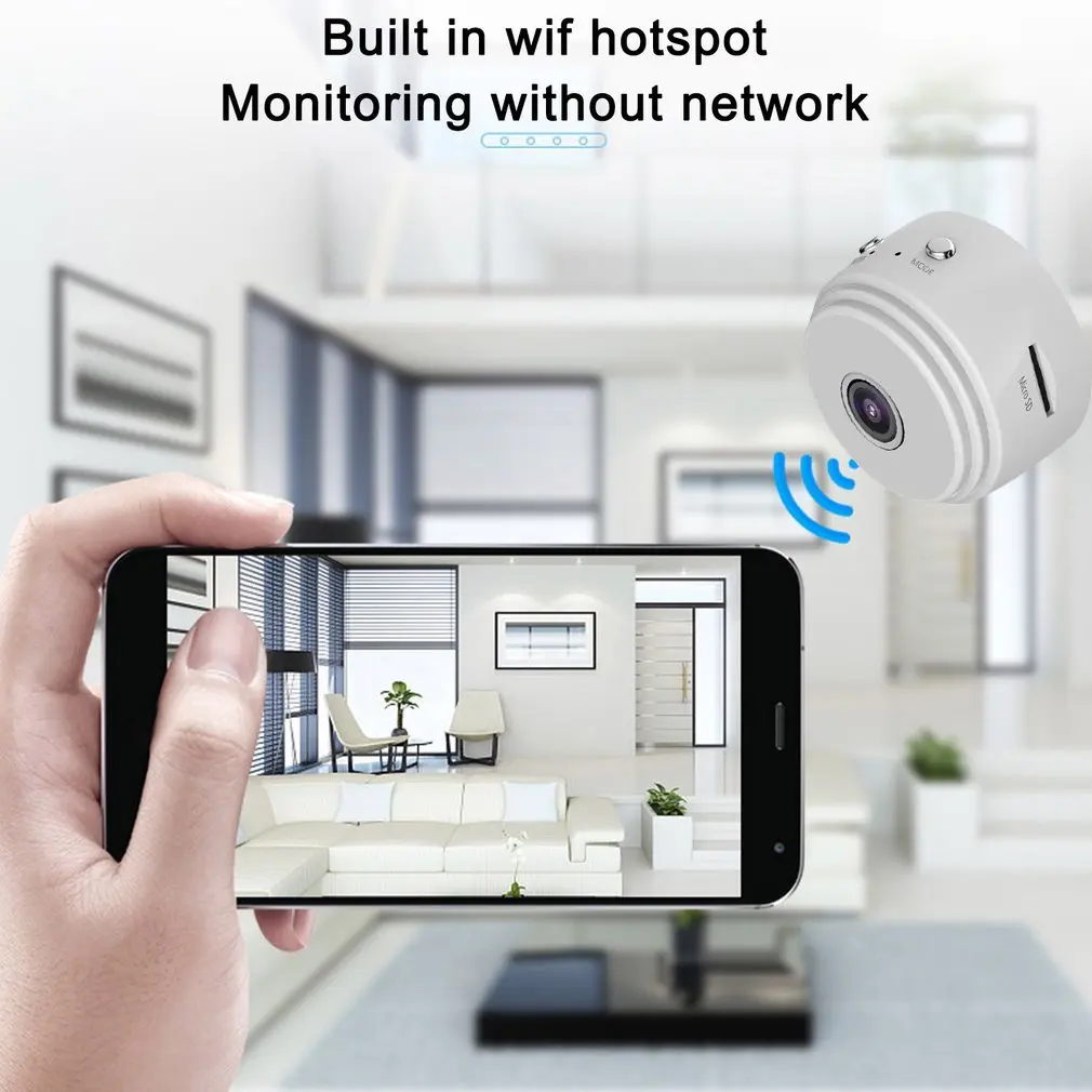 Cemera Mini A9 1080P High Definition WIFI CCTV IP White Voice Video Security Wireless Security Cameras