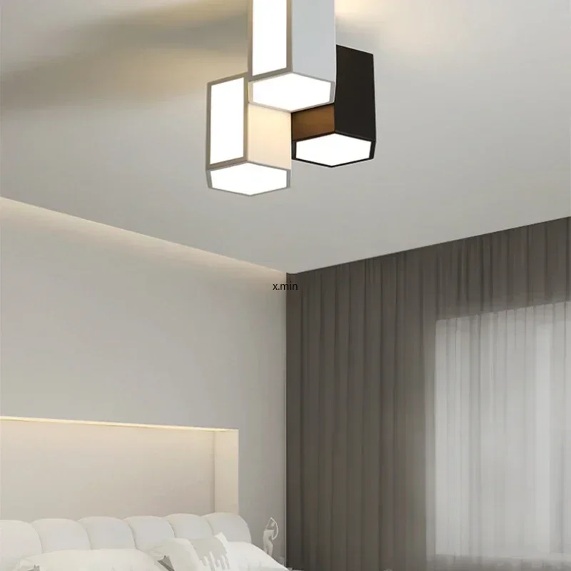 Living Room Light Minimalist Creative Ceiling LED Ceiling Light Box Combination Office Modern Minimalist Bedroom Master Light