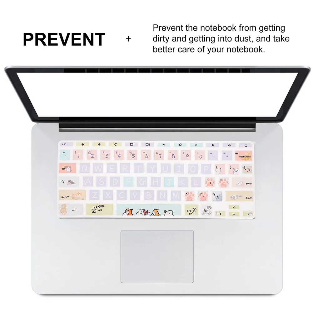 

2 Pcs Keyboard Protector Cover for Laptop Case Cartoon Skin Decorative Accessories