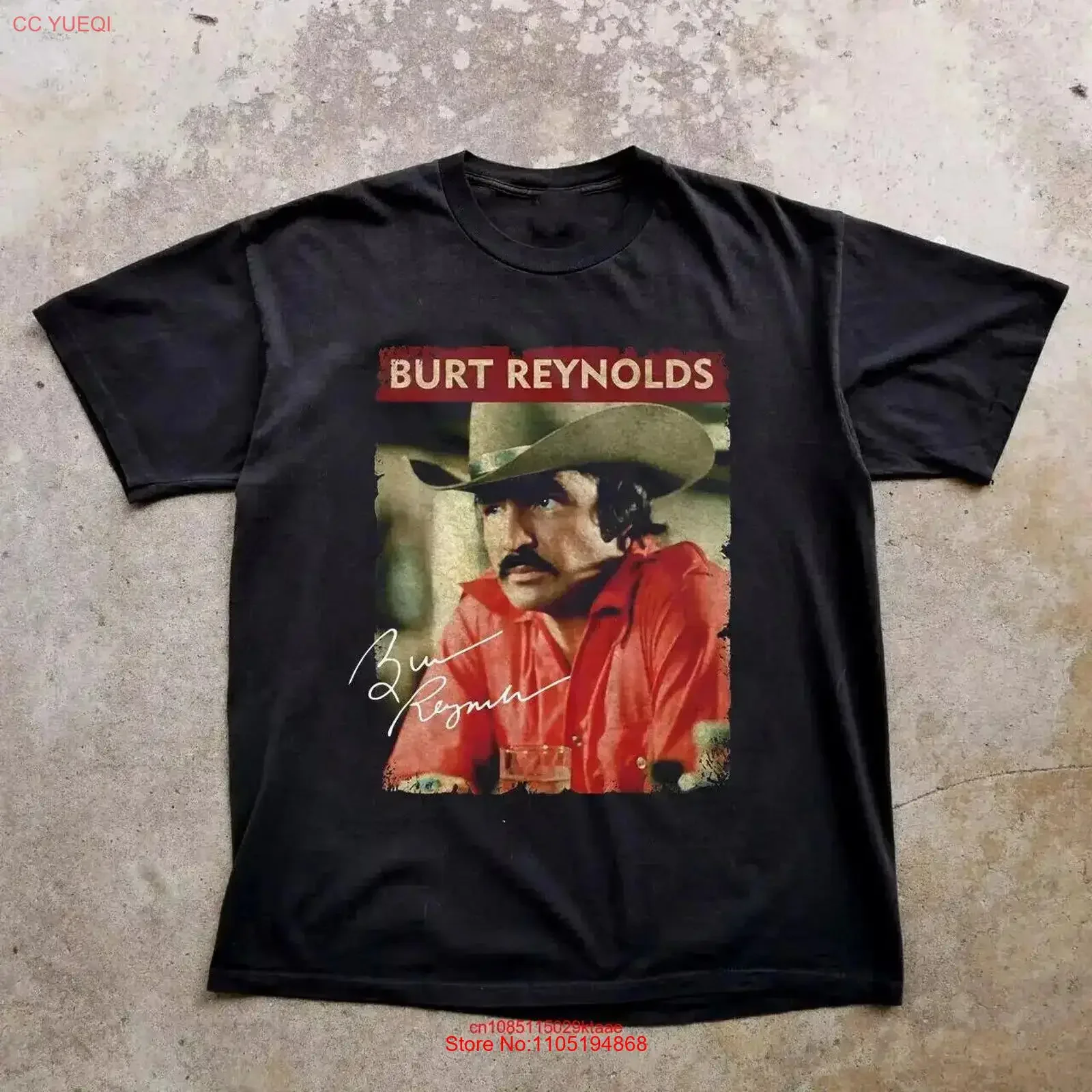 

Черная футболка всех размеров Burt Reynolds Signature For Fan, винтажный стильный повседневный топ для повседневной носки, мягкая растянутая футболка