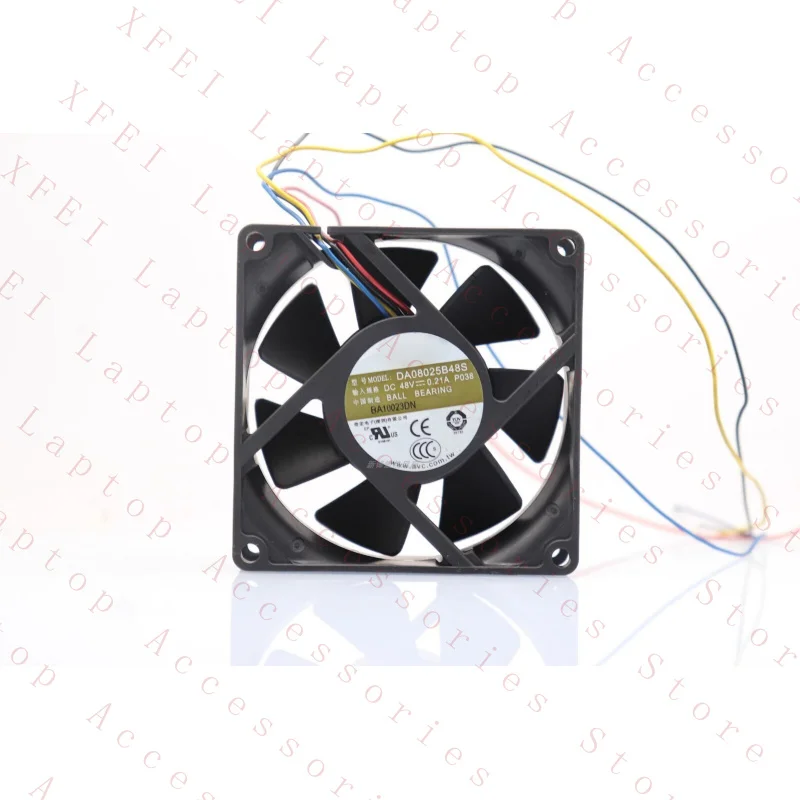 

F FOR AVC DA08025B48S 48V 0.21A 8CM 8025 4-проводной вентилятор охлаждения корпуса # E10