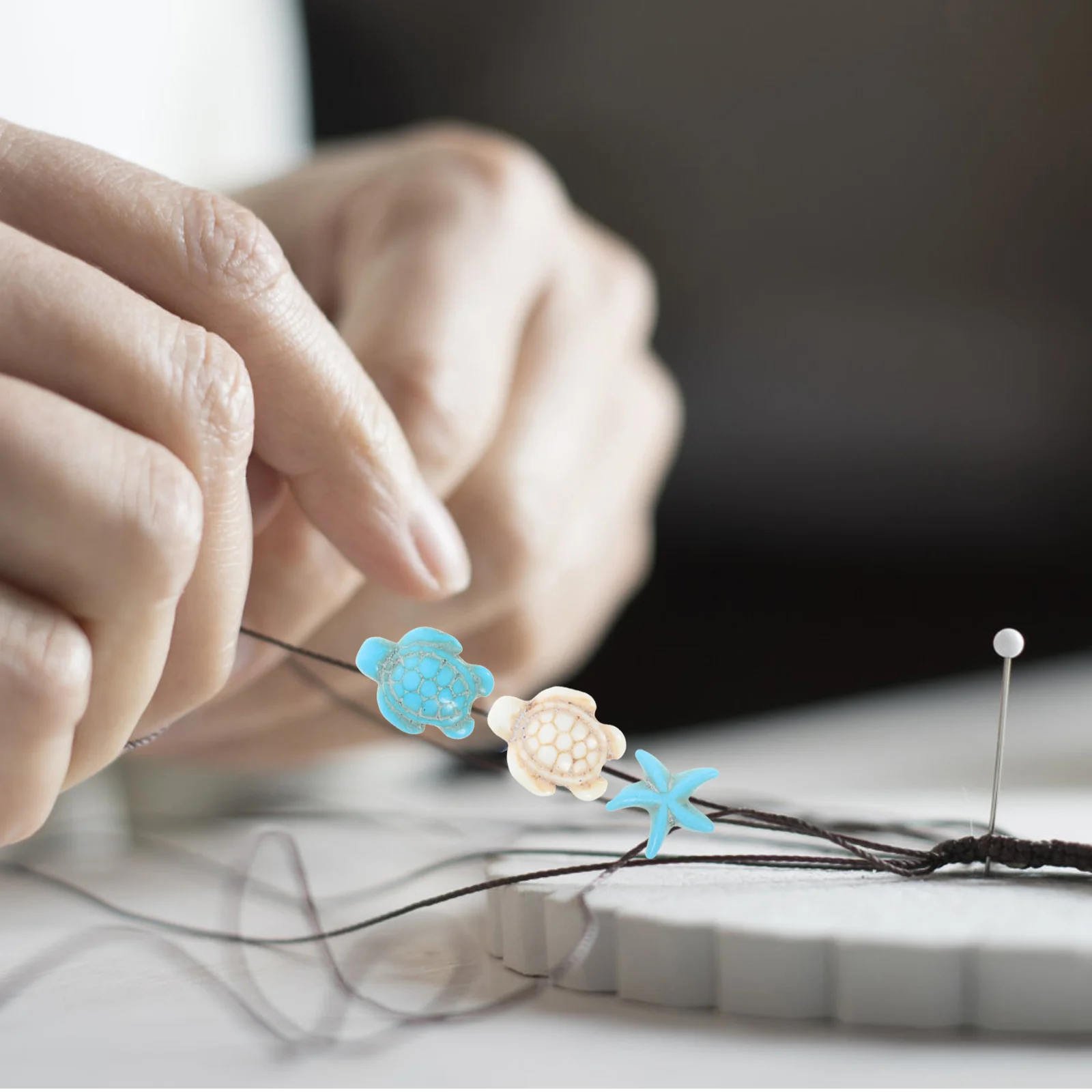 

1 комплект, проставка с морской звездой, морская черепаха, свободная для изготовления ювелирных изделий своими руками, браслет, ожерелье, декор, комплект ручной работы, бусины «сделай сам», свободные бусины