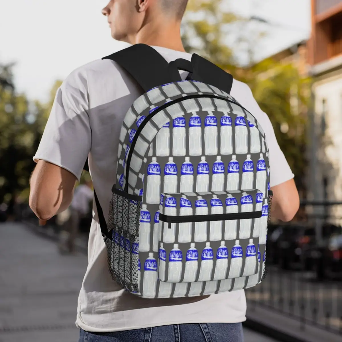 

Pocari Sweat Backpack Daypack Large Capacity Boys Girls BookBag School Bag Shoulder Bags for Men Women