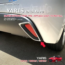 Car Rear Bumper Fog Light Trim Rear Reflector Garnish for TOYOTA YARIS KSP210/MXPA1/MXPH1 2020 Car Styling Exterior Accessories