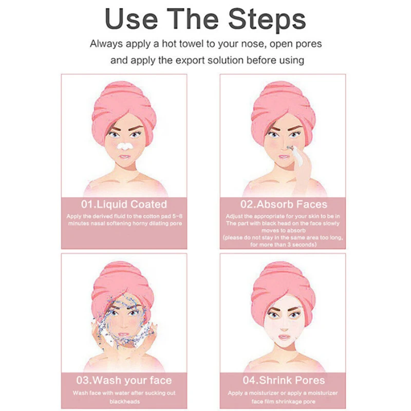 Strumento elettronico per la pulizia dei pori dello strumento di aspirazione sottovuoto per la rimozione dei punti neri LCD