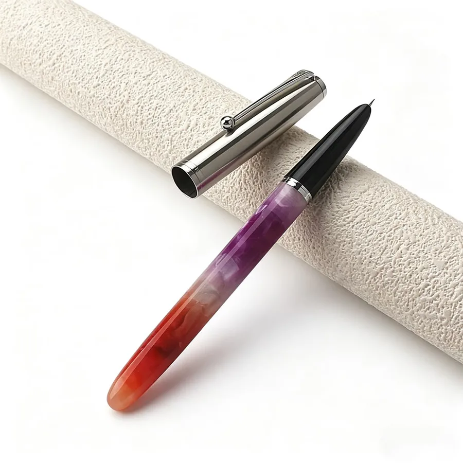 

Jinhao 51 Acrylic Fountain Pen 0.38mm Extra Fine Nib Stainless Steel Cap Calligraphy Pen for School Office Business Gift