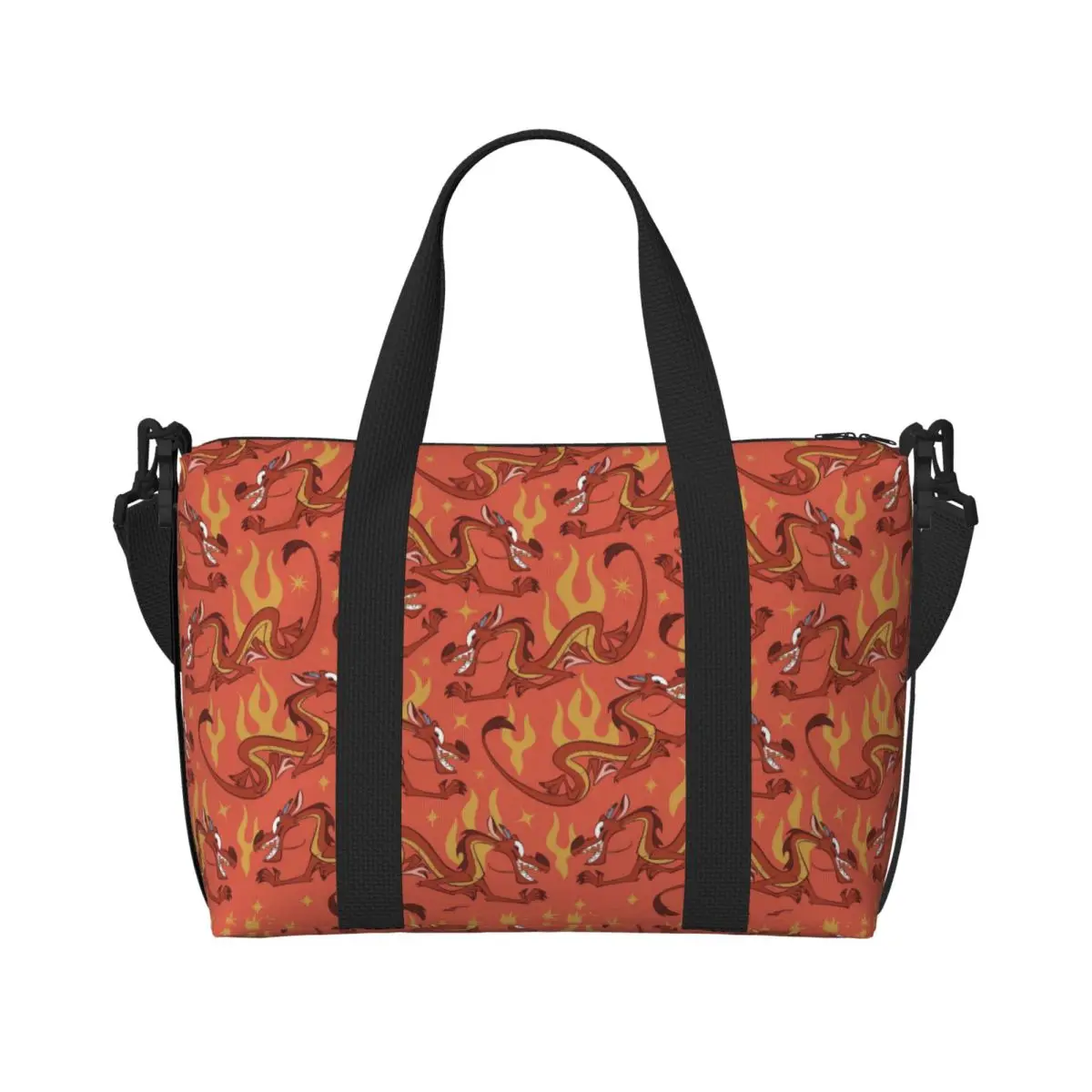 

Custom M-Mulan Cartoon Tote Bag Women Big Capacity Gym Beach Travel Bags