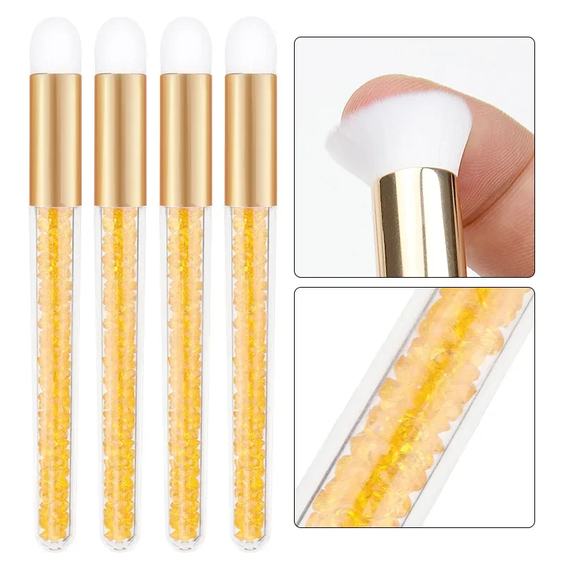 5pc escova de limpeza de cílios lash shampoo escova extensões de cílios removedor makeuptools escova de lavagem descascar rosto nariz cravo