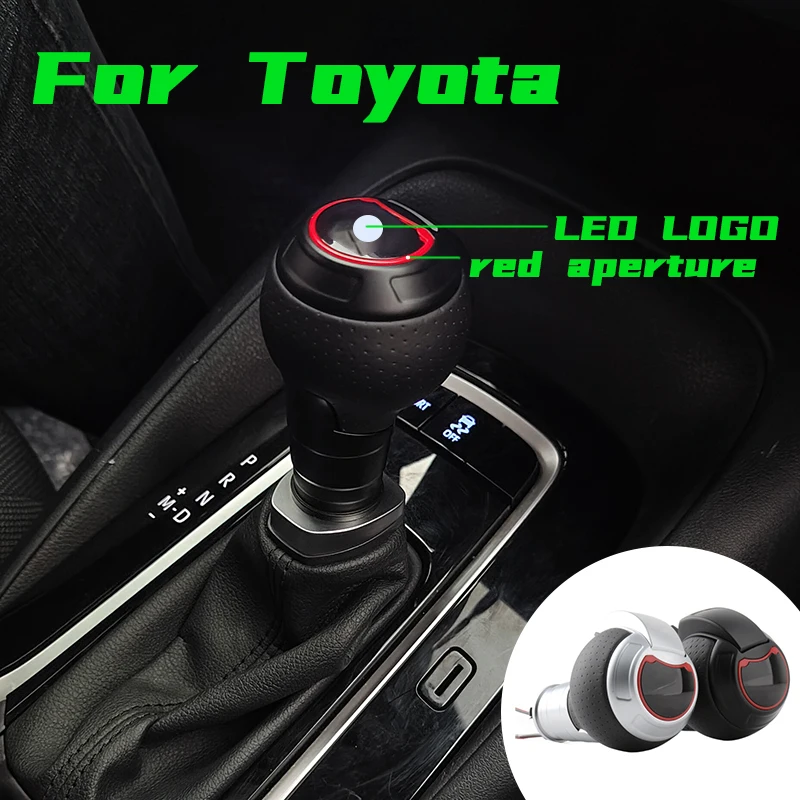 

Automatic Cars Car Conversion Accessories Luminous Led Gear Shift Knob Gearbox Handle Black For Toyota