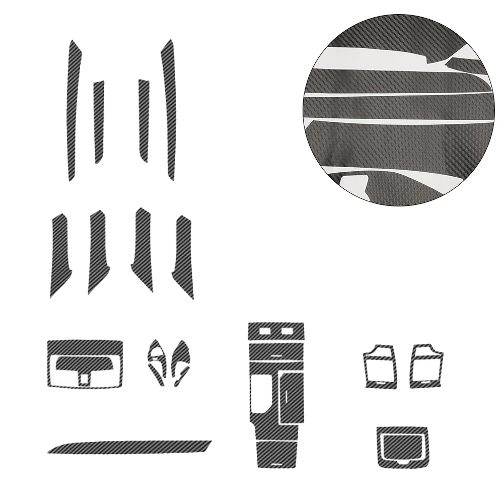 

Trim Car Stickers 3D Carbon Fiber Accessories Carbon Fiber Cover For Left-handed Driving Interior High Quality