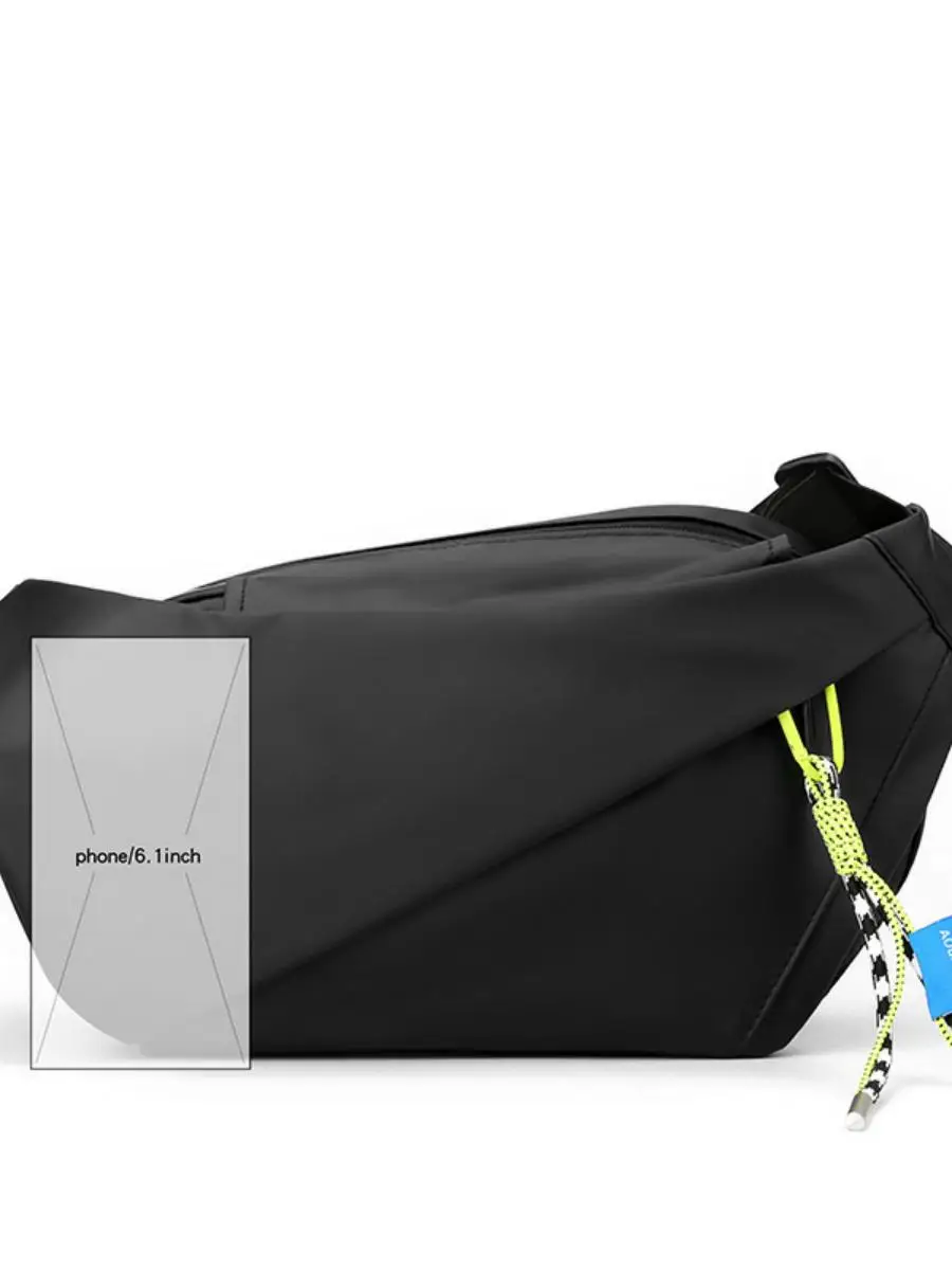 

New Small Men's Casual Sports Crossbody Bag Faionable Chest Bag Polyester Material Color Suitable for Various Ocns