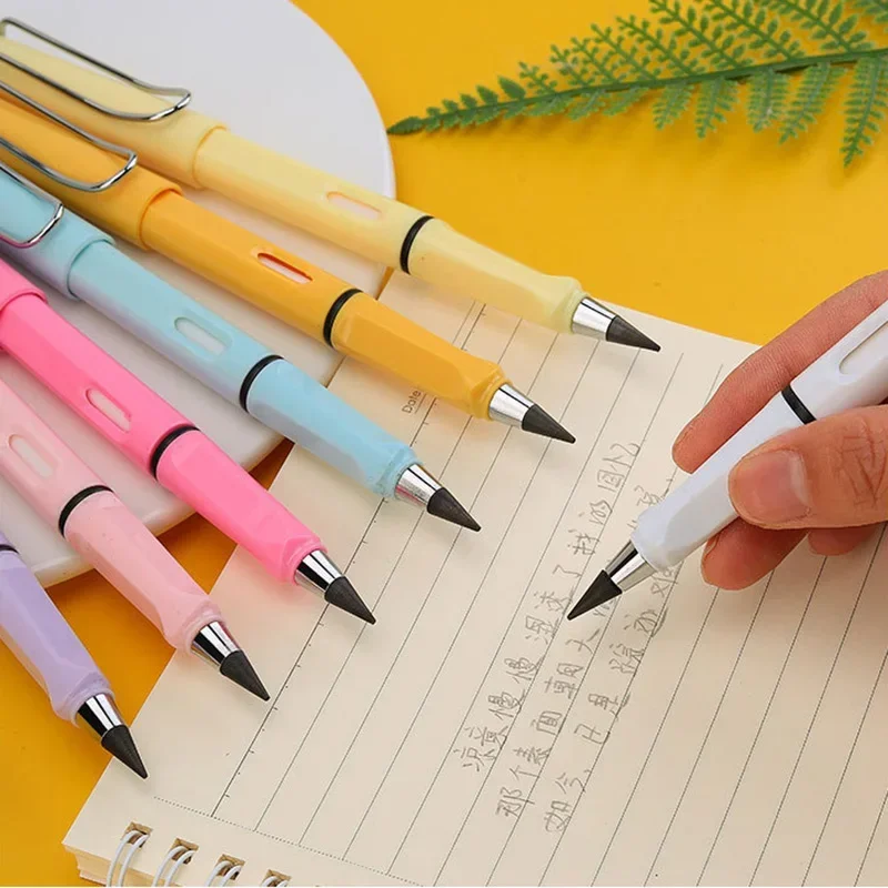 5 Pcs/Set Unlimited Endless New Pencil No Ink Fountain Pen Pencil for Writing Art Sketch Painting Kids Gifts Kawaii Stationery