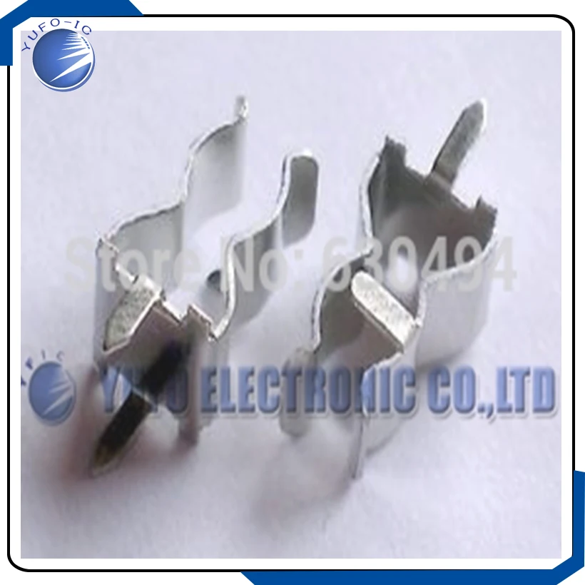Free Shipping one Lot 100pcs pcb mount fuse clip 6A for 5mm fuse 5*20 5.08MM PIN