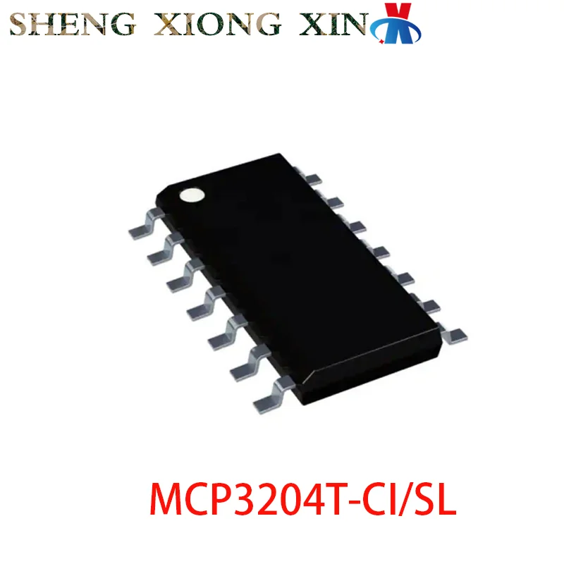 1pcs 100% NEW MCP3204T-CI/SL 14-SOIC Analogue-to-Digital Converter MCP3204-C 3204 Integrated Circuit