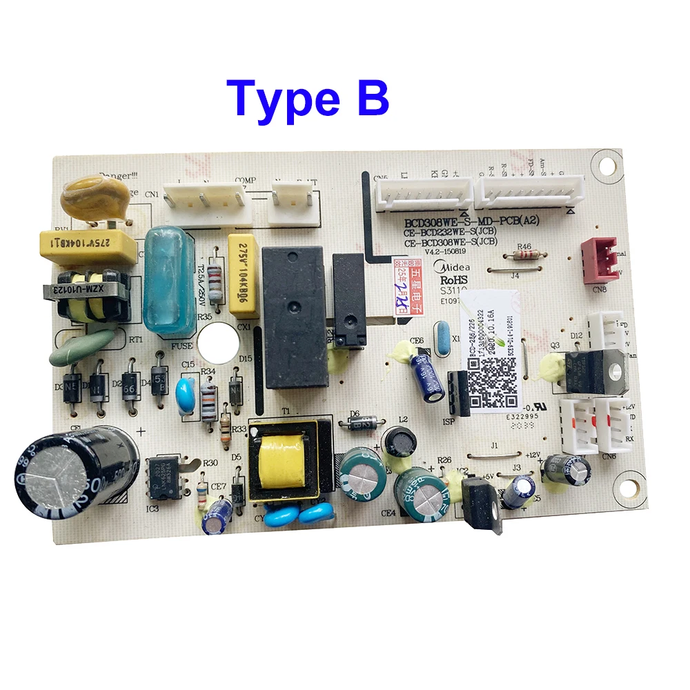 BCD308WE-S-MD-PCB(A2) For Midea Refrigerator Control Board CE-BCD232WE-S(JCB) CE-BCD308WE-S CE-BCD308WE-D 17131000000507