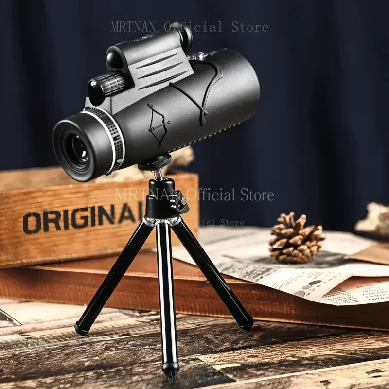 50X60 HD Professional Telescope Monocular Low-light night vision Powerful Binoculars Zoom with Smartphone Hunting Camping