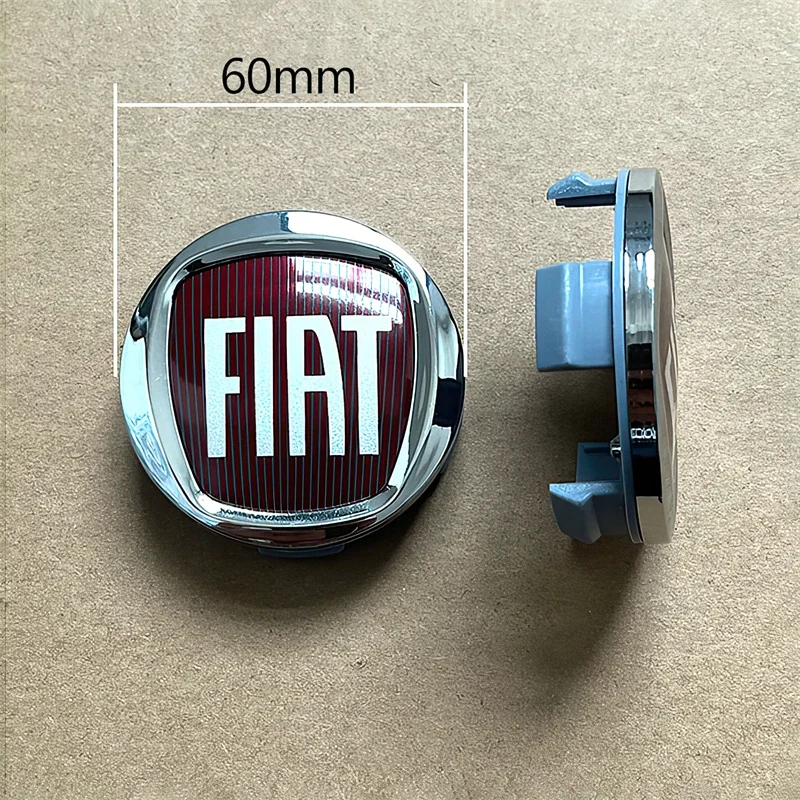 Para 4 Uds emblema de coche cubierta central de cubo de rueda accesorios de coche FIAT 500 Ducato Panda Grande Punto Tipo Abarth Pulse Strada 600 500L