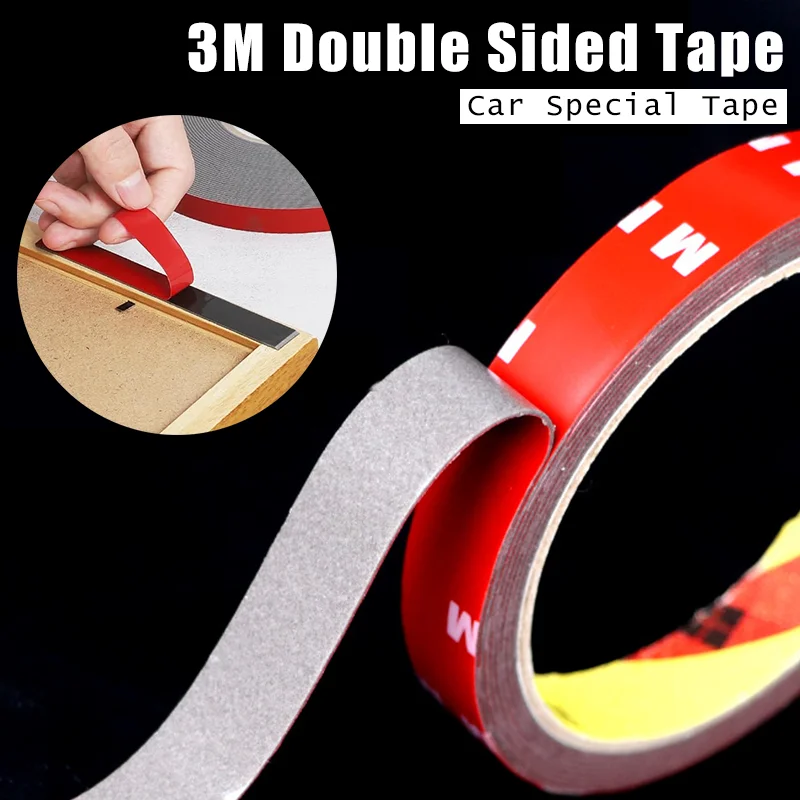 3Meters Strong Permanent Double Sided Tape Acrylic Foam Home Indoor Outdoor Decor Adhesive For Car Waterproof High Temperature