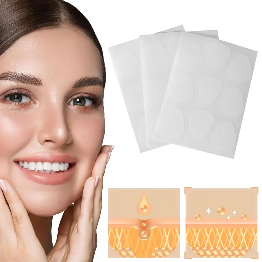 

27pcs/3 Sheets Facial Line Wrinkle Sagging Skin Lift Up Tape Frown Smile Lines Forehead Anti-Wrinkle Patches Anti-aging Sticker