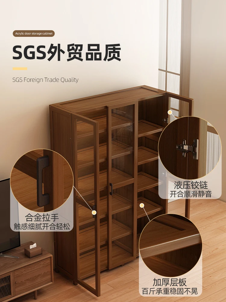 

Bookshelf shelf floor solid wood bookcase locker integrated