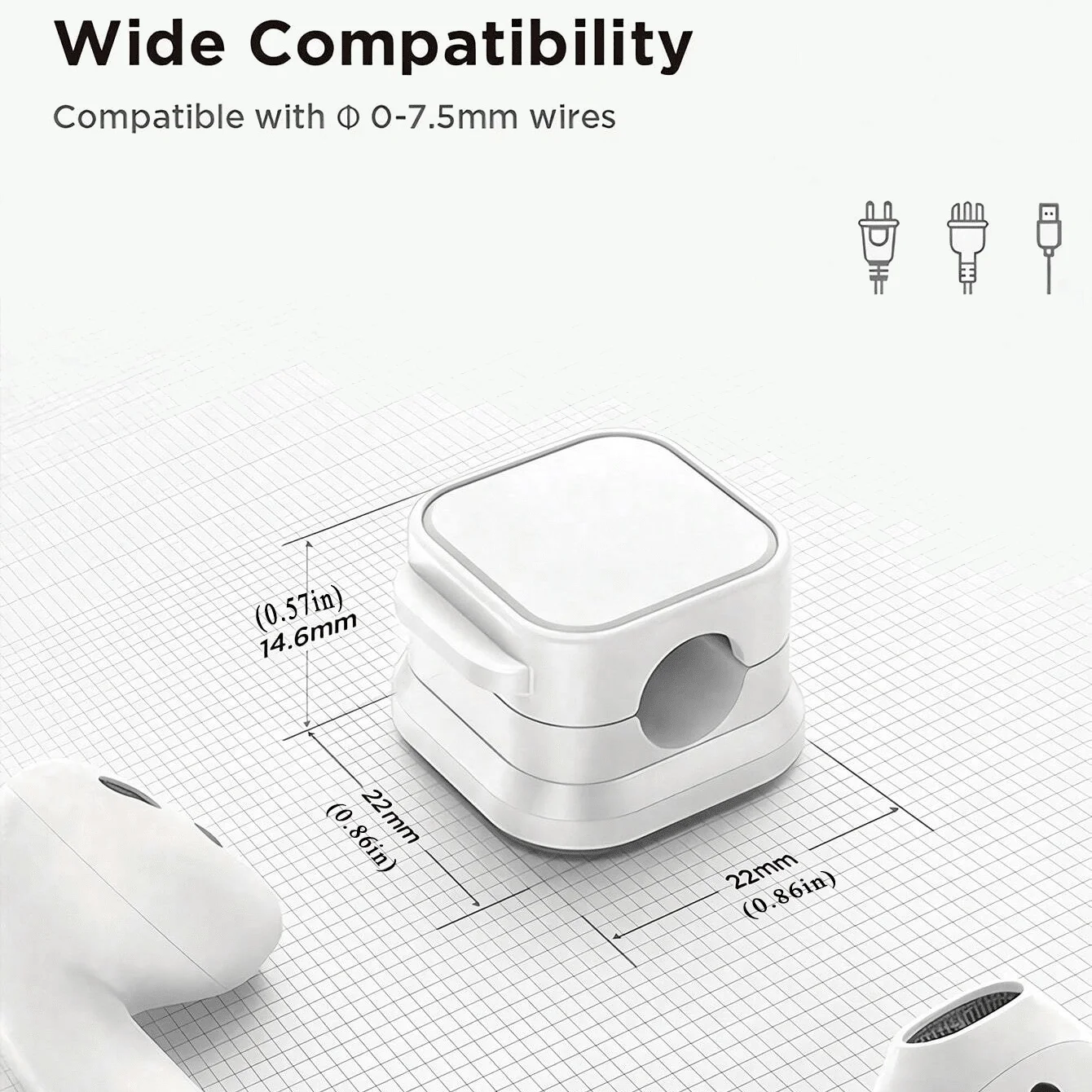 3/6 قطعة مقاطع الكابلات المغناطيسية كابل حامل الحبل قابل للتعديل تحت مكتب إدارة كبلات السيارة سلك لاصق قوي حارس المنظم