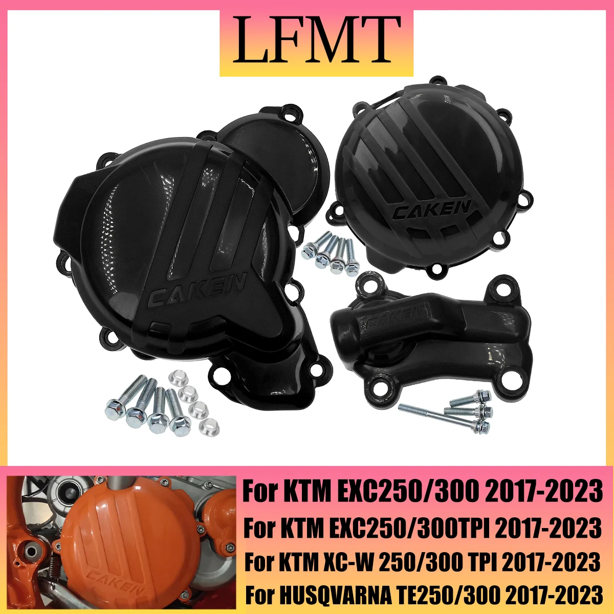 

Motorcycle Engine Clutch Guard Water Pump Cover Ignition Protector For KTM EXC TPI 250 300 SX XC XCW TC TX TE 2019-2020 2021 22