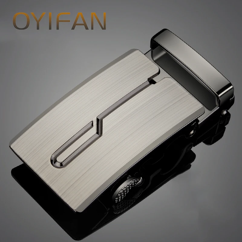 Men's Ratchet Belt Auto Buckle Accessory, Alloy Buckle for 3.3-3.5cm Width Auto Belt , Replacement Buckle