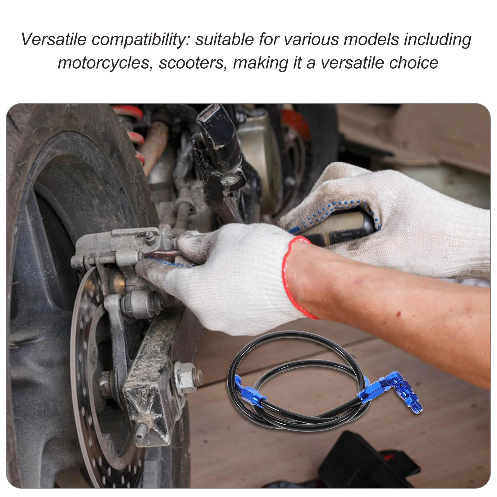 

Motorcycle Scooter Brake Hose Line Durable Construction Easy Installation Stable Braking Motorcycle Brake Hoses