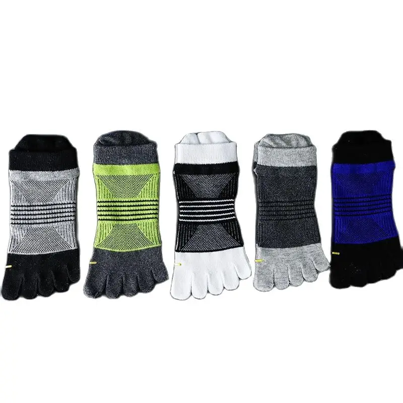 

5 Pairs Male Mesh Five Finger Socks For Men's Thin Summer Split Toe Socks