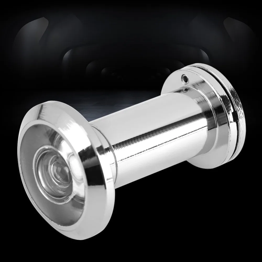 200 Degree Peephole Gold 5/8 Inch Pipe Diameter Door Viewer Red Bronze Brushed Chrome Wide Viewing Angle Peephole Office