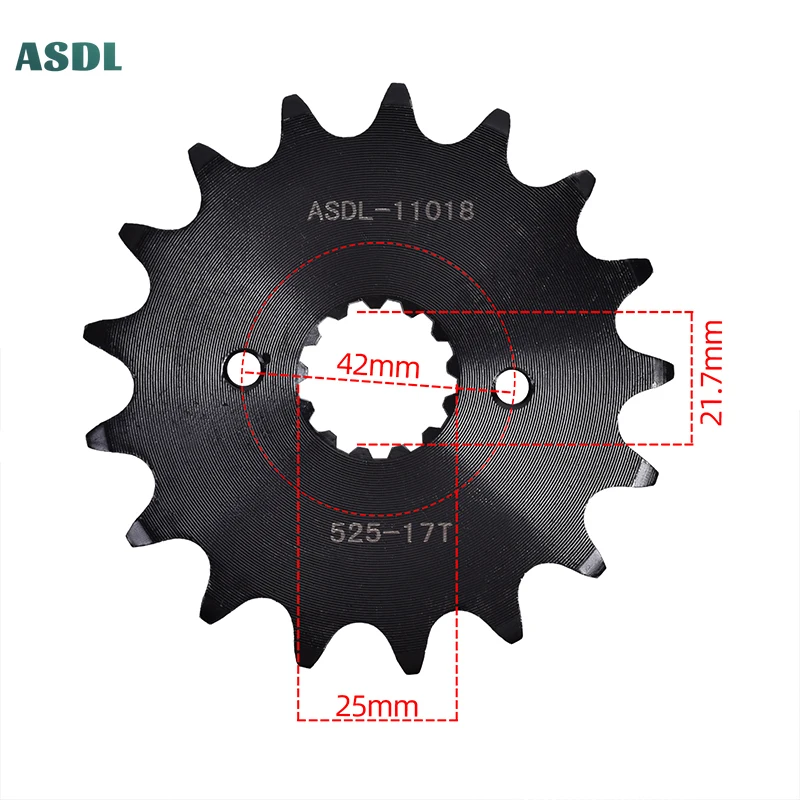 525 Chain 43T 17T Motorcycle Front and Rear Sprocket Kits For Suzuki GSX-R1000 K1-K6 525 2001-2006 GSXR1000 K7 K8 2007-2008