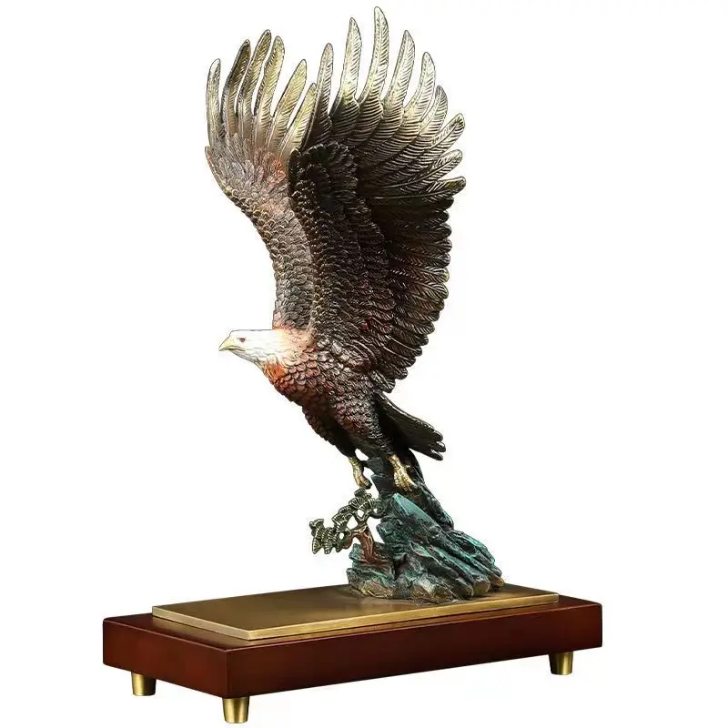 Pure copper eagle statue placed pieces of Feng Shui home decoration decoration hotel office homeHotel decoration decor