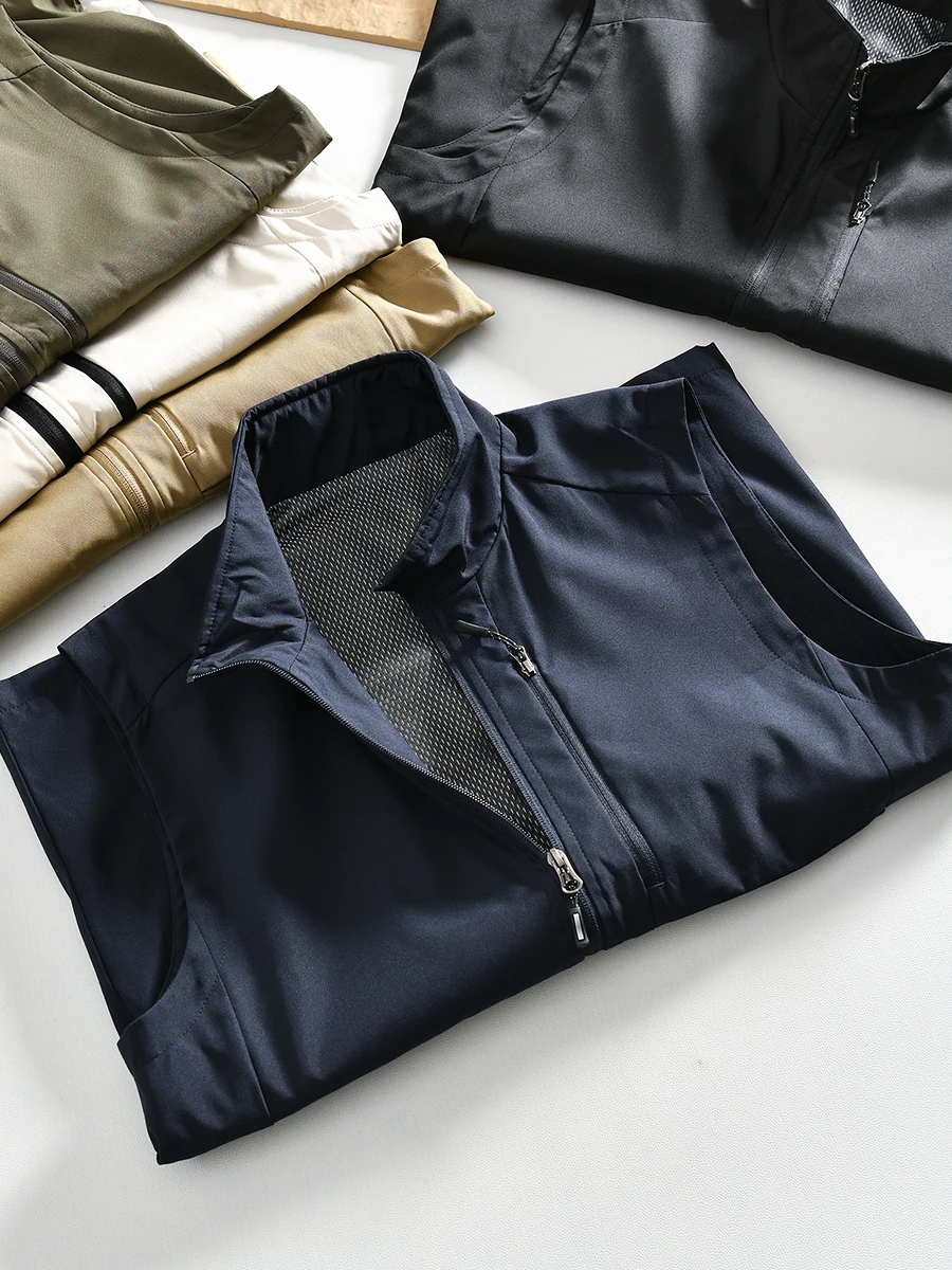 

Outdoor Fishing Casual Breathable Vest Men's Autumn Comfortable Fishing Leisure Vest Standard Fit Polyester Fiber Zipper Pocket