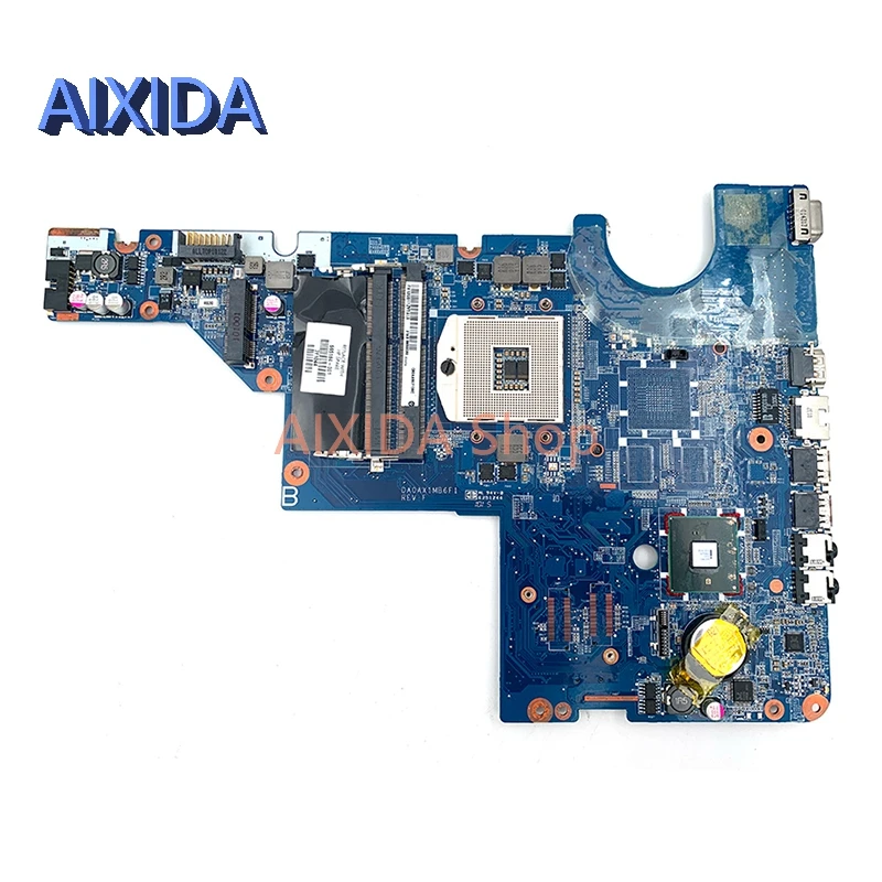 AIXIDA 595184-001 DA0AX1MB6H1 Laptop Motherboard for HP Pavilion G42 CQ62 CQ42 G62 Series Mainboard s989 HM55 free CPU Full test