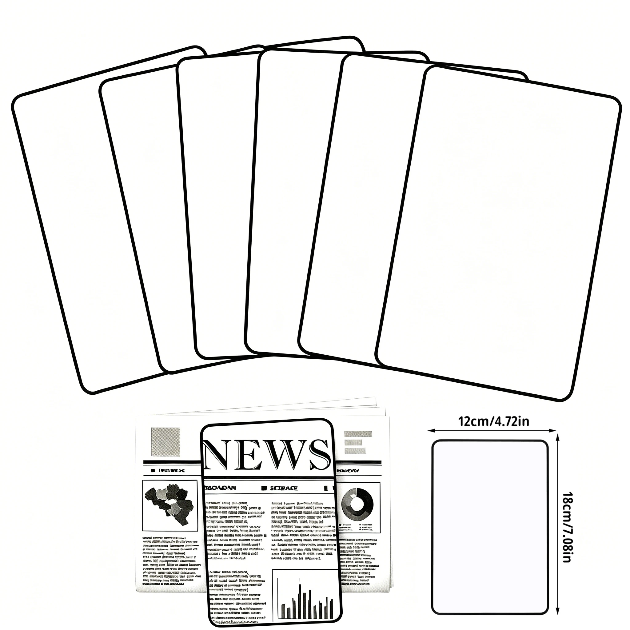 New Full Page Large Sheet Magnifier Reading Magnifying Glass Ultra-thin Magnifier and Credit Card Size Transparent Magnifier 3X