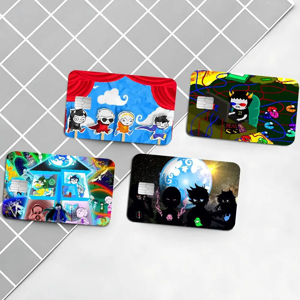Fiction Anime H-Homestuck Diy Credit Debit Card Sticker Party Sticker Decoration Waterproof Small Chip Card Skin Sticker