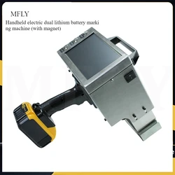 80*30mm Portable Car VIN Number Handheld dot Peen Marking Machine  Metal Nameplate Engraving Battery Operated Marking Machine