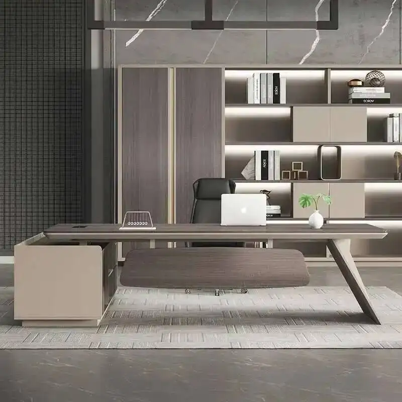 Computer Modern Office Desk Storage Design Multifunctional Large Office Desk Nordic European Escritorio Oficina Salon Furniture