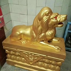 Summer Breeze Plastic Greek Lion Mold, Classic Large Garden Patio Sculpture, Classic Lion Pairs 90cm/ 35.4