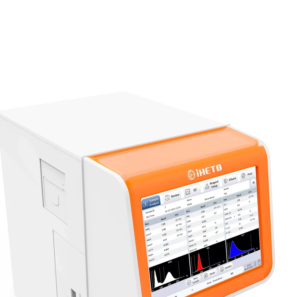 H3800 60 Test/Hour 3 Part Differential  Cell Counter Intelligent  Test Machine Auto Analyzer